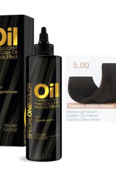 Окрашивающее масло для волос Trendy Hair Special One Color Oil Translucent Hair Color, 5.00 Intense Light Brown, 125 мл