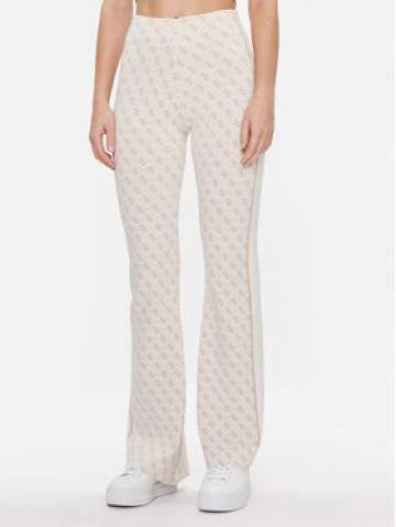 Guess Трикотажні штани Lisa W3YB38 Z37K0 Бежевий Regular Fit Guess Трикотажні штани Lisa W3YB38 Z37K0 Бежевий Regular Fit