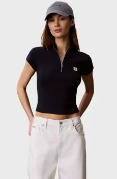 Женское темно-синее поло  LABEL 2X2 BABY Синий M Calvin Klein Jeans LV047G240G