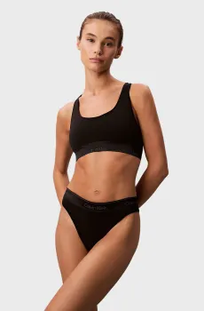 Женские черные трусики HIGH LEG TANGA Черный XS Calvin Klein LV00QF8556