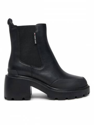 Tommy Jeans Ботильйони Tjw Mid Heel Chelsea Boot EN0EN02681 Чорний Tommy Jeans Ботильйони Tjw Mid Heel Chelsea Boot EN0EN02681 Чорний