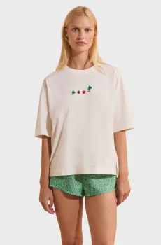 Женская белая футболка TILIA Белый M Etam 6560174