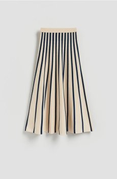 Reserved - Миди-юбка в полоску - різнобарвний - 647KM-MLC