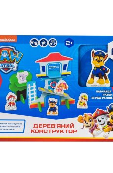 Детский конструктор Kids Hits Paw Patrol Деревянный, от 2 лет, 34*25.5*3.3 см (KH20/042)