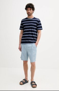 Футболка с примесью льна United Colors of Benetton