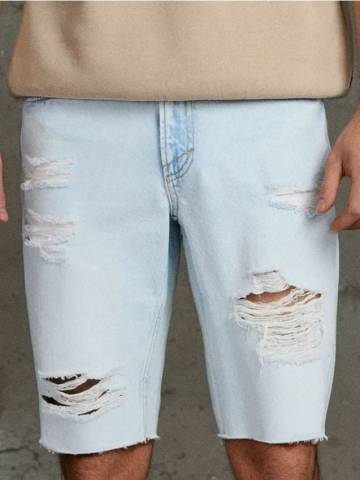 Джинсові шорти - синій