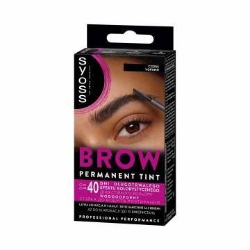 Стойкая краска для бровей Syoss Brow Tint, черный, 17 мл Стойкая краска для бровей Syoss Brow Tint, черный, 17 мл
