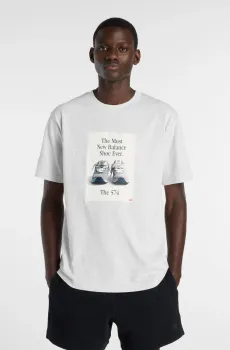 Мужская серая футболка 574 Ad Серый XL New Balance MT61B0WFAHH