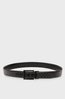 Мужской двусторонний ремень SQUARE BUCKLE Черный 90 Calvin Klein LV04D7027G