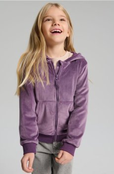 Спортивна кофта зі стійкою - темно-фіолетовий