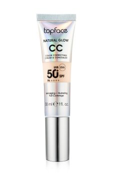 Тональный СС-крем для лица TopFace Natural Glow CC Color Correcting Cream & Concealer, SPF 50+ PA++++, 007, 30 мл