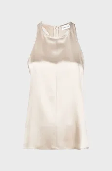 Женский жемчужный топ NAIA ACETATE RACER Жемчужный 34 Calvin Klein K20K204992