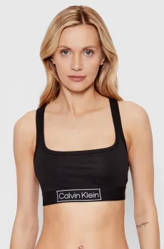 Женский черный топ UNLINED Черный XS Calvin Klein 000QF6768E