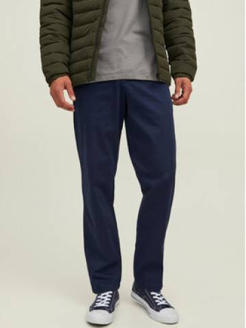 Jack&Jones Штани з тканини Kane Bowie 12218621 Cиній Loose Fit Jack&Jones Штани з тканини Kane Bowie 12218621 Cиній Loose Fit