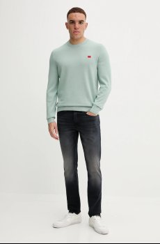 Хлопковый свитер HUGO San Cassius-C1