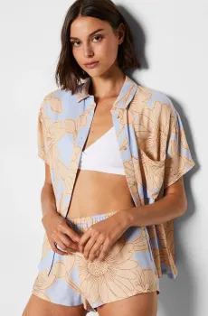 Женская рубашка с узором MAGNOLIA Разноцветный S Etam 6547201