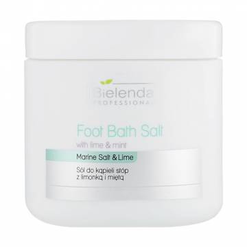 Соль для ног Bielenda Professional Foot Bath Salt With Lime & Mint, 600 г Соль для ног Bielenda Professional Foot Bath Salt With Lime & Mint, 600 г
