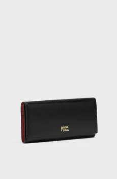 Женский черный кожаный кошелек Черный ONESIZE Bimba Y Lola 262BB1318.10000