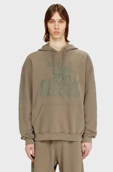 Мужское коричневое худи GRIFFON Коричневый XXL Diesel A23805 0BKCJ