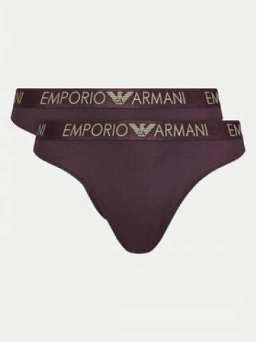 Emporio Armani Underwear Набір з 2 пар стрінгів 163333 4F235 05093 Фіолетовий Emporio Armani Underwear Набір з 2 пар стрінгів 163333 4F235 05093 Фіолетовий