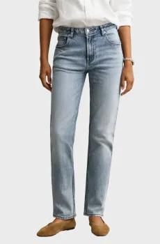 Женские голубые джинсы STRAIGHT STRETCH Голубой 25-32 Gant 4100304