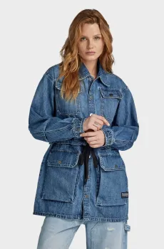 Женская синяя джинсовая куртка  Modular Utility Синий S G-Star RAW D24346,D536