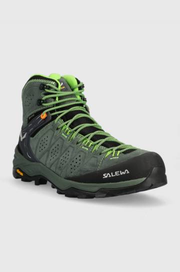 Ботинки Salewa Alp Trainer 2 Mid GTX мужские цвет зелёный с утеплением