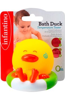 Игрушка для купания Infantino Утенок на отдыхе, с тестером температуры воды, 11*8*12 см, с рождения (205052)