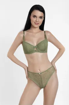 Женский зеленый бюстгальтер Зеленый 85D MARC&ANDRE S24-0515-07-RGM-LY