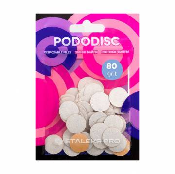 Сменные файлы для педикюрного диска Staleks PRO Expert Pododisc S белые, 80 грит, 50 шт (PDF-15-80w) Сменные файлы для педикюрного диска Staleks PRO Expert Pododisc S белые, 80 грит, 50 шт (PDF-15-80w)