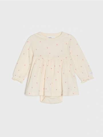 Комбінезон- боді для немовлят - кремовий