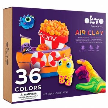 Набір для творчості OKTO Air clay 36 кольорів (70149) Набір для творчості OKTO Air clay 36 кольорів (70149)