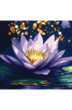 Картина по номерам Ideyka Магическая лилия с красками металлик extra, 30*40 см (KHO3296)