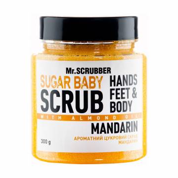Сахарный скраб для тела Mr.Scrubber Sugar baby Mandarin, 300 г Сахарный скраб для тела Mr.Scrubber Sugar baby Mandarin, 300 г