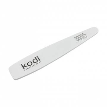 Пилка для ногтей Kodi Professional 100/180 грит конусная, белая, 178*32*4 мм Пилка для ногтей Kodi Professional 100/180 грит конусная, белая, 178*32*4 мм