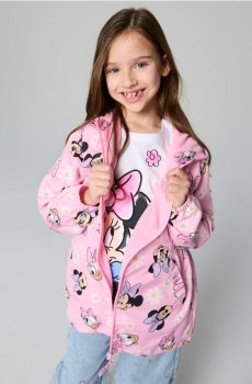 Легка куртка-вітровка з капюшоном Minnie Mouse - пастельний рожевий