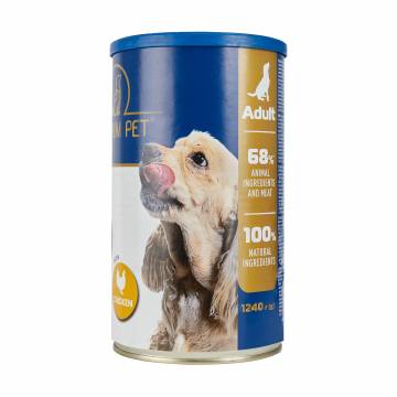 Консервированный корм для взрослых собак Premium Pet Кусочки в соусе, с курицей, 1.24 кг Консервированный корм для взрослых собак Premium Pet Кусочки в соусе, с курицей, 1.24 кг