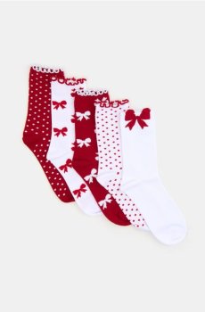 Шкарпетки, 4 пари - червоний