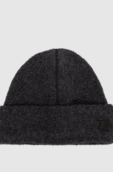 Серая шапка Semnos с шерстью