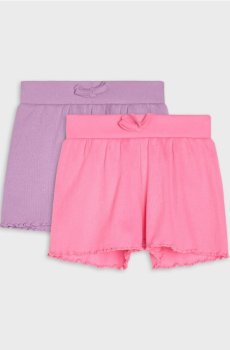 Бавовняні шорти 2 pack - рожевий