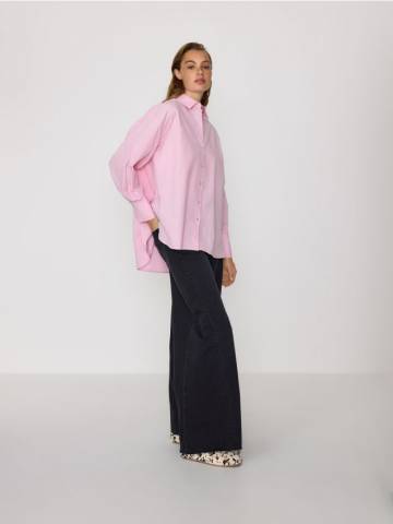 Reserved - Бавовняна сорочка - рожевий - 727HF-30X