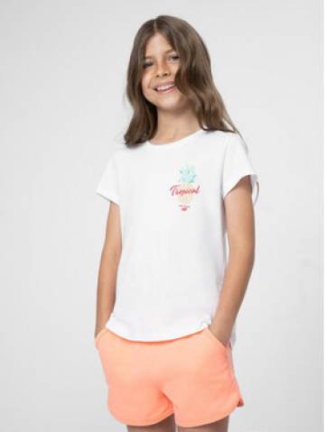 4F Футболка 4FJSS23TTSHF399 Білий Regular Fit 4F Футболка 4FJSS23TTSHF399 Білий Regular Fit