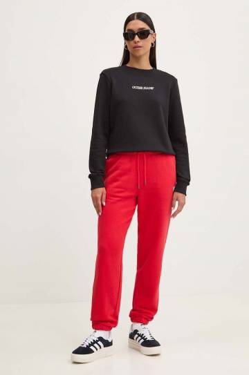 Кофта Guess Jeans женская цвет чёрный с аппликацией W4YQ10 KC811 Кофта Guess Jeans женская цвет чёрный с аппликацией W4YQ10 KC811