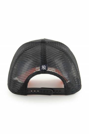 Хлопковая кепка 47 brand MLB New York Yankees цвет чёрный с аппликацией B-ICNDT17CTP-BK Хлопковая кепка 47 brand MLB New York Yankees цвет чёрный с аппликацией B-ICNDT17CTP-BK
