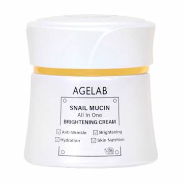 Универсальный осветляющий крем для лица Agelab Snail Mucin All in One Brightening Cream с муцином улитки, 50 мл Универсальный осветляющий крем для лица Agelab Snail Mucin All in One Brightening Cream с муцином улитки, 50 мл