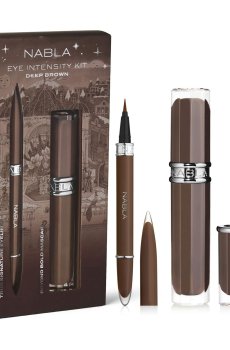Набор макияжа глаз NABLA Eye Intensity Kit, Deep Brown (тушь для ресниц, 10 мл + подводка для глаз, 0.7 мл)