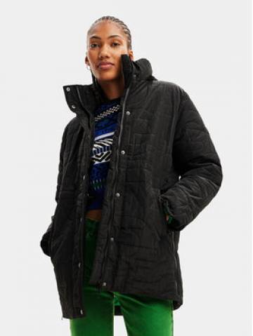 Desigual Демісезонна куртка 23WWEW17 Чорний Regular Fit Desigual Демісезонна куртка 23WWEW17 Чорний Regular Fit
