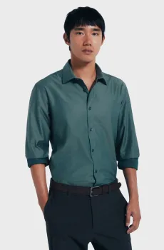 Мужская зеленая рубашка Зеленый XL SPRINGFIELD 1512148