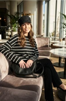 Футболка з довгим рукавом - чорний