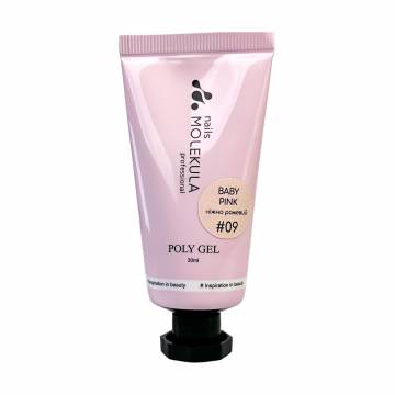 Полигель для ногтей Nails Molekula Professional Poly Gel 09 Baby Pink, 30 мл Полигель для ногтей Nails Molekula Professional Poly Gel 09 Baby Pink, 30 мл